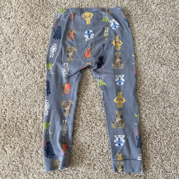 Gap Star Wars toddler boy gray long sleeve and pants pajamas size 3T - Picture 6 of 7